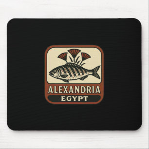 Alexandria Ägypten Souvenir Ägyptischer Fisch Und Mousepad