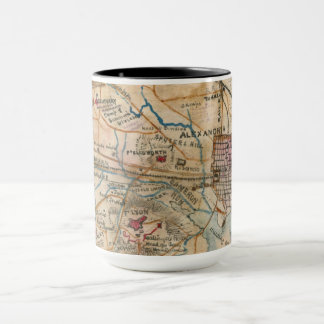 Alexandria, antike Karten-Tasse VA Tasse
