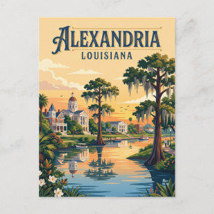 Alexandria, Louisiana Postkarte