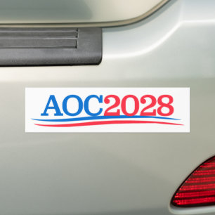 Alexandria Ocasio-Cortez AOC 2028 Autoaufkleber