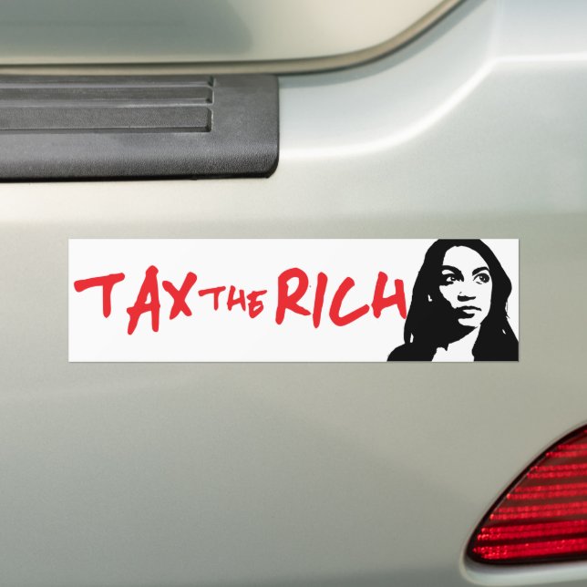 Alexandria Ocasio-Cortez AOC Steuern für Reiche Autoaufkleber (Auf Auto)