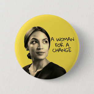Alexandria Ocasio Cortez Button