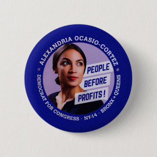 Alexandria Ocasio-Cortez Button