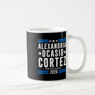 Alexandria Ocasio Cortez für den Präsidenten 2028, Kaffeetasse