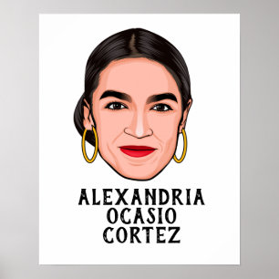 ALEXANDRIA OCASIO CORTEZ INDIVIDUELL POSTER