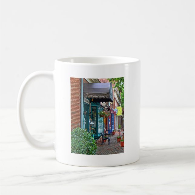 Alexandria VA - Restaurant mit braunem Markisen Kaffeetasse (Links)