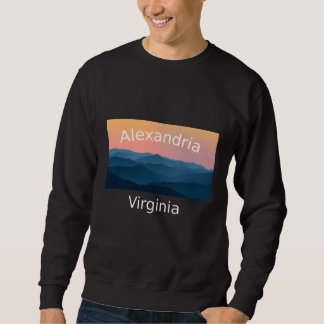 Alexandria Virginia Berg Sonnenuntergang Heimatsta Sweatshirt