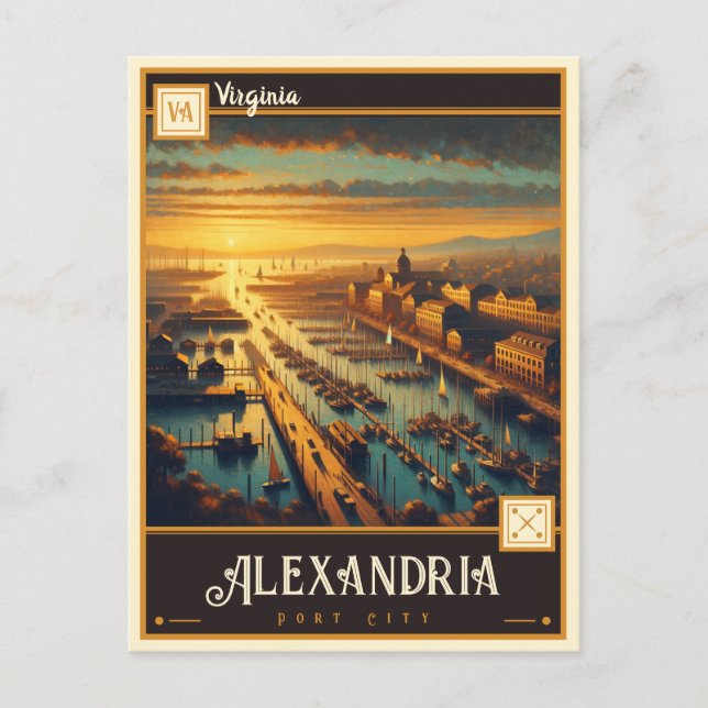 Alexandria, Virginia | Vintage Postkarte (Vorderseite)