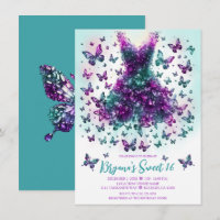 Alexandrite Aquamarin Butterfly Dress June Birthst