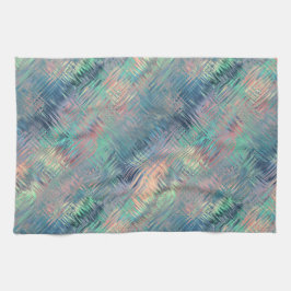 Alexandrite Blue Glassy Texture Geschirrtuch