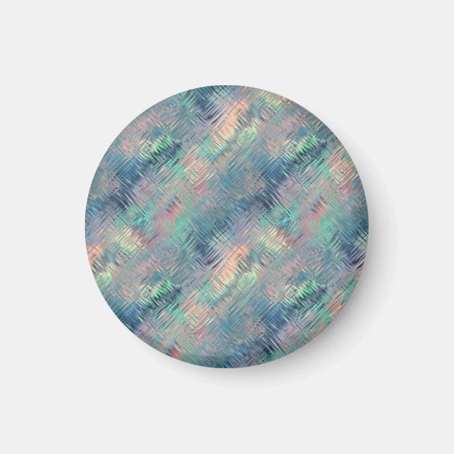 Alexandrite Blue Glassy Texture Magnet (Vorne)