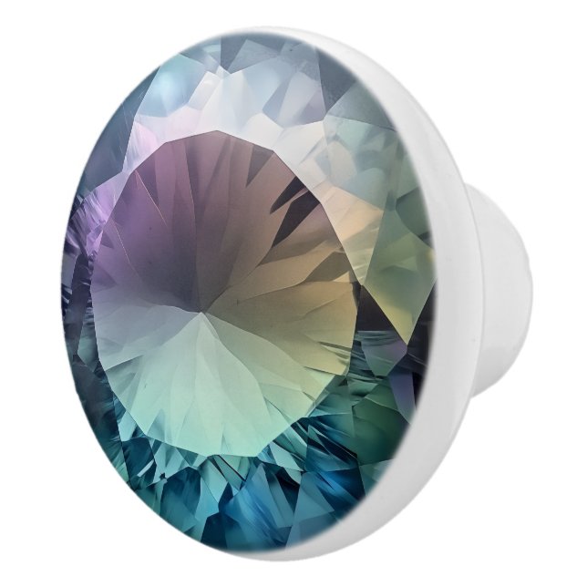 Alexandrite Crystal Pattern Keramikknauf (Rechts)