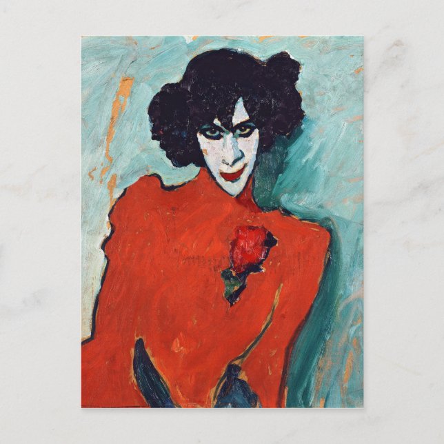 Alexej Jawlensky Portrait des Tänzers Aleksandr Postkarte (Vorderseite)