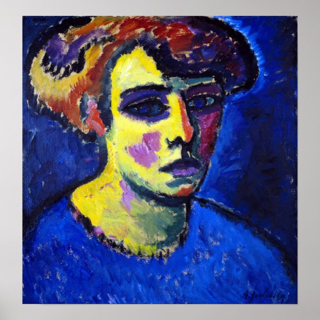 Alexej von Jawlensky Frauenkopf (Leiter einer Frau Poster (Vorne)