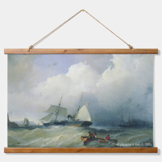 Alexey Bogolyuboff. Die Ostsee. 1880er Jahre. Wandteppich Mit Holzrahmen