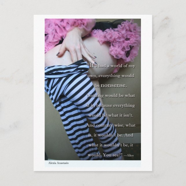 Alexia Anastasio "Nonsense" Postcard Postkarte (Vorderseite)