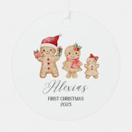 Alexia Personalisiertes erstes Weihnachten für Bab Ornament Aus Metall