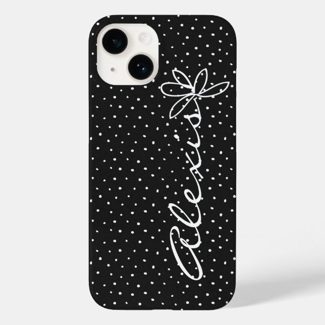 Alexis Name und Doodle Daisy Case-Mate iPhone 14 Hülle (Rückseite)