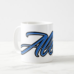 Alexis Vorname Name blue Tasse Kaffeetasse