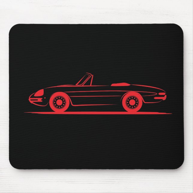Alfa Romeo Giulietta Spider Spyder Duetto Graduate Mousepad (Vorne)