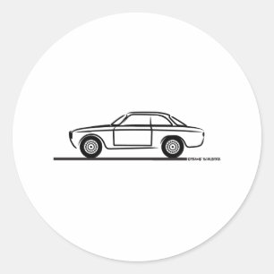 Alfa Romeo GTA GTV T - Shirt Runder Aufkleber