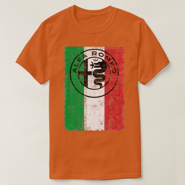 Alfa Romero Italia Worn  T-Shirt (Design vorne)