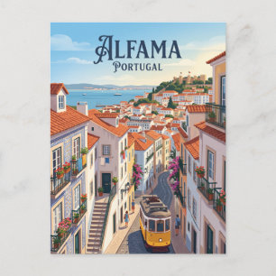 Alfama-Distrikt Portugal Postkarte