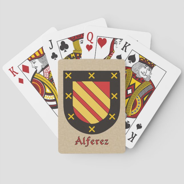 Alferez Heraldic Shield Spielkarten (Rückseite)