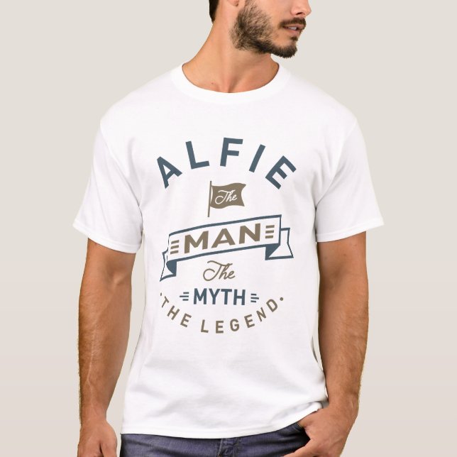 Alfie Der Mann T-Shirt (Vorderseite)