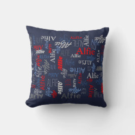 Alfie-individuelle Name-Kopfkissen Kissen