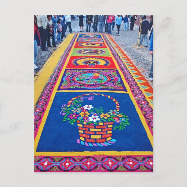 Alfombras de La Antigua 6 Postkarte (Vorderseite)