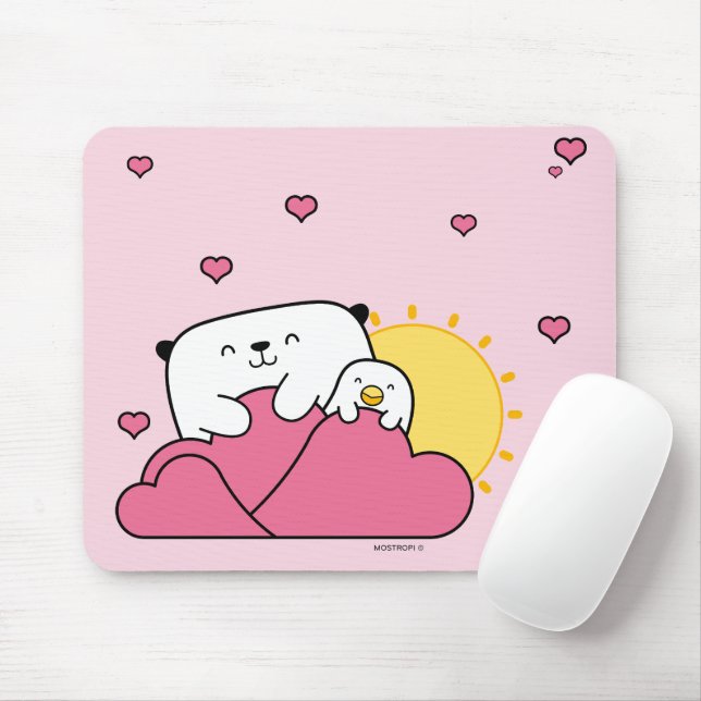 Alfombrilla ratón│Opi y Kipi Valentín Mousepad (Mit Mouse)