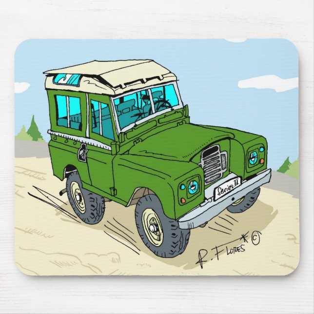 AlfombrillaLRoverSerieII235197 Mousepad (Vorne)