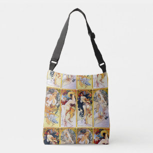 Alfons Mucha 1895 die vier Jahreszeiten Tragetaschen Mit Langen Trägern