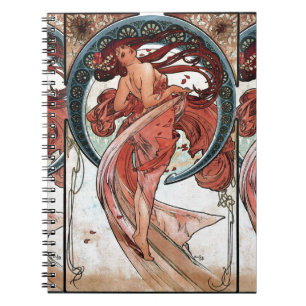 Alfons Mucha 1898 Tanz Notizblock