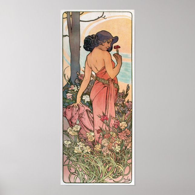 Alfons Mucha - Art Nouveau Poster (Vorne)