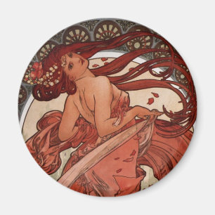 Alfons Mucha Dance Magnet