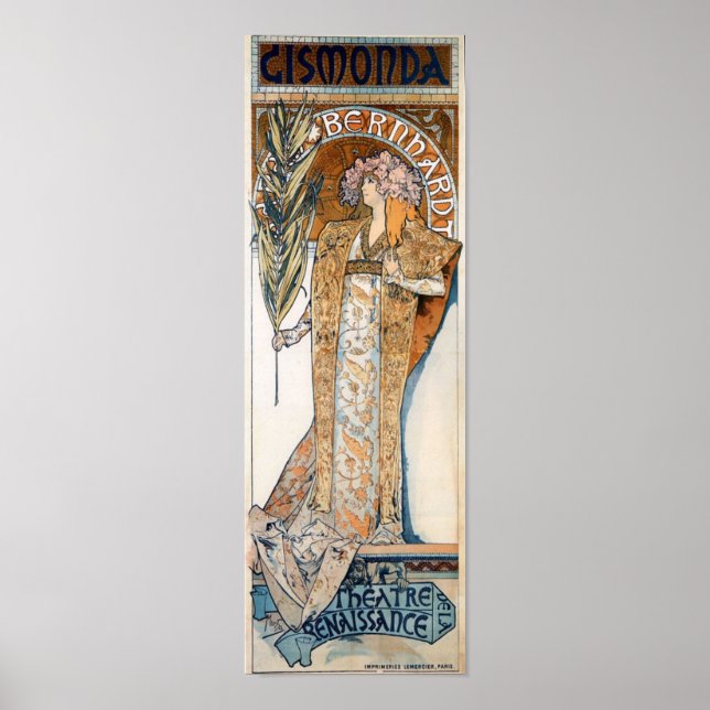 Alfons Mucha Gismonda Poster (Vorne)
