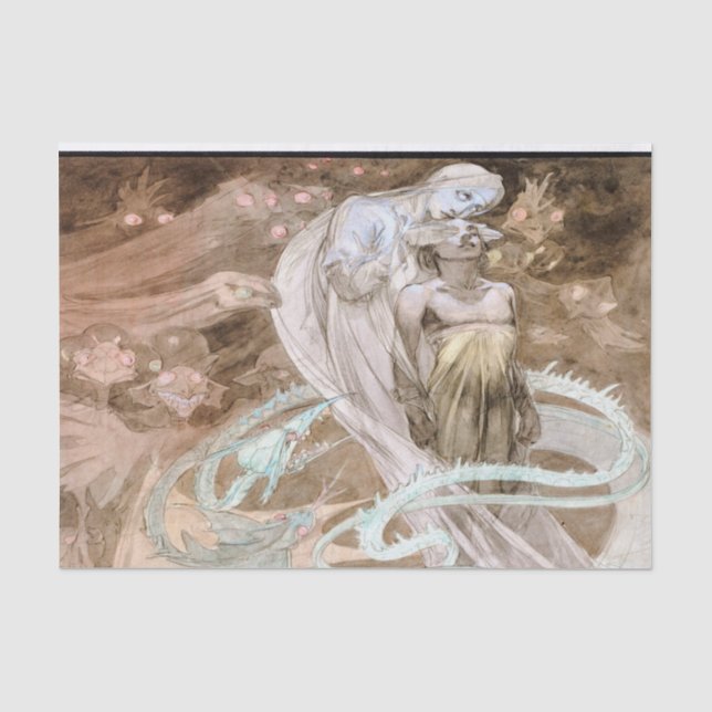 Alfons Mucha Le 1899 Pater Seidenpapier (Vorderseite)