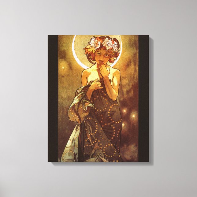 Alfons Mucha: Luna Leinwanddruck (Vorderseite)