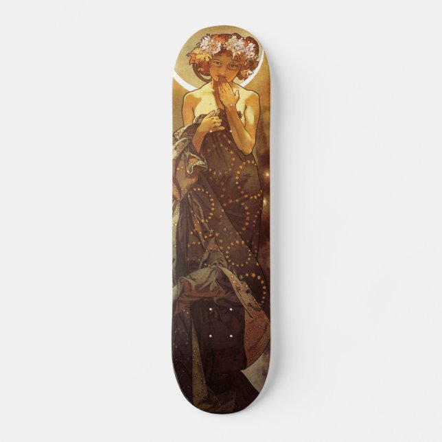 Alfons Mucha: Luna Skateboard (Vorderseite)