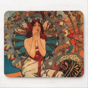 Alfons Mucha Monaco Monte Carlo Mousepad