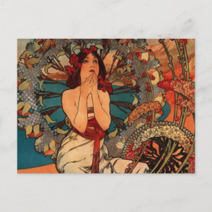 Alfons Mucha Monaco Postkarte