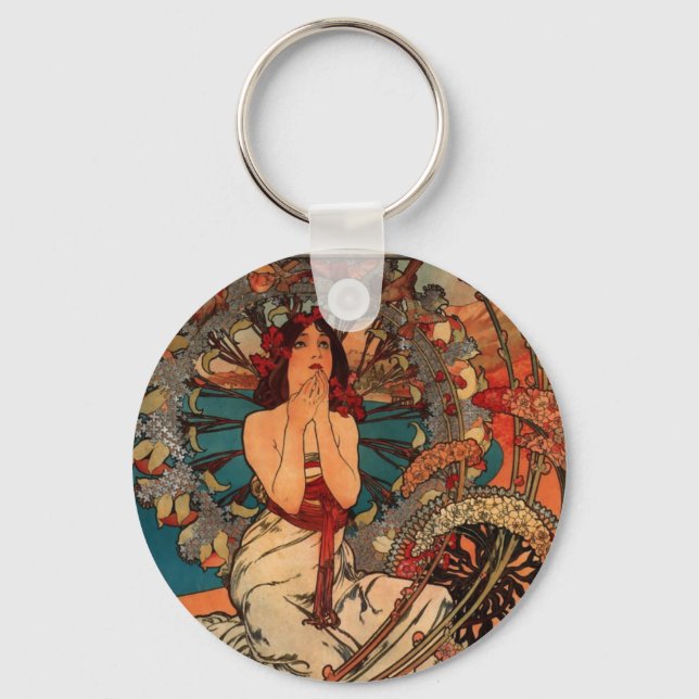 Alfons Mucha Monaco Schlüsselanhänger (Vorderseite)