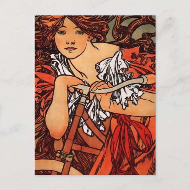 Alfons Mucha Perfecta Postkarte (Vorderseite)