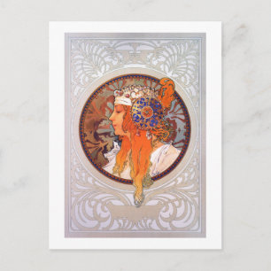 Alfons Mucha Postkarte