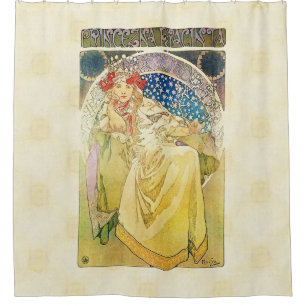 Alfons Mucha Princezna 1911 Hyacinta Duschvorhang