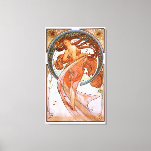 Alfons Mucha: Tanz Leinwanddruck