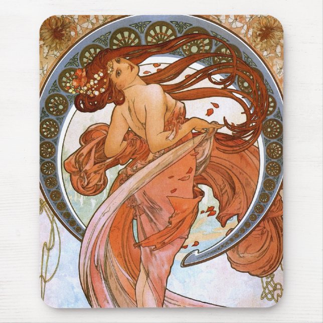Alfons Mucha: Tanz Mousepad (Vorne)