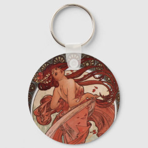 Alfons Mucha Tanz Schlüsselanhänger